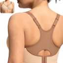 HSIA Sports Bra for Women High Support Large Bust Outside Underwire Adjustable Racerback Unlined Full Coverage Sports Bra, 40C