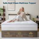 GEMBED Firm Memory Foam Mattress Topper Twin XL Size - Dual Layer 3 Inch Cooling Gel Memory Pad and 1 Inch Pillow Top Mattress for Back Pain - 39" x 80" x 4"