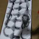 6-Light Black No Decorative Accents Shaded Circle Chandelier for Dining Room, Foyer with No Bulbs Included