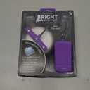 IF The Really Bright Book Light - Purple. Super Bright Reading Lights for Books in Bed  Flexible Book Light Clip On  A Great Book Lamp with Batteries Included