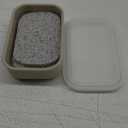 Enhanced Leak Proof Travel Soap Case, AIMAIAIMAI Silicone Soap Container with Draining Layer, Portable Bar Soap Holder for Bathroom, Camping, Gym, Easy to Clean (Translucent & Off-White)