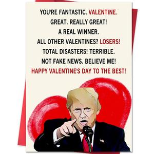 2 x Funny Valentines Day Card, Best Valentine's Day Cards Gifts for Husband Wife Boyfriend Girlfriend, Sweet Vday Gifts for Him Her