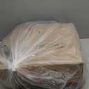 downluxe Indoor Chair Cushions for Dining Chairs, Tufted Overstuffed Textured Kitchen Chair Pads with Ties and Non-Slip Backing, 15.5" x 15.5" x 4", Red, 4 Pack