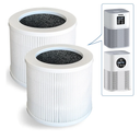 A1 Replacement Filter, Compatible with Vewior A1 Air Purifier HQSC-50, HQKJ-80 and AMEIFU AP01W, KOIOS HQKJ-50 Air Purifier, 3-in-1 True HEPA Replacement, H13 True HEPA fILTER, 2-PACK