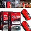 2 PCS Automotive Oil Film Cleaning Brush,2025 New Coating for Windshield, Prevents Rain and Fog,Improves Clarity and Visibility