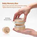 6 x HJKEMI Umbilical Cord Keepsake Box Umbilical Cord Memorial Box Carved with Flower Pattern as Baby Memory Box Keepsake Gifts for Baby Keepsake,Newborn,Baby Shower