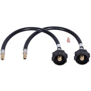GasSaf 2FT RV Propane Hose, Propane Pigtail Gas Line with 1/4'' Inverted Male Flare for 2-Stage Regulator, RV Camper, 2-Pack