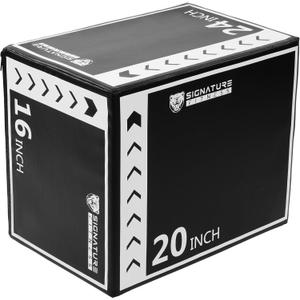 Plyo Box, 3-in-1 Foam Plyometric Jump Box, Box Jump for for Home Gym Training Fitness Workout Exercise