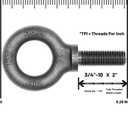 Lifting Shoulder Eye Bolt 3/4"-10 X 2