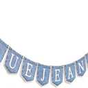 Blue Jean Baby Shower Banner - Blue Jean Gender Reveal Party,Western Baby Boy Shower Banner,Jeans Themed Banner Decoration