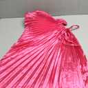 One Shoulder Ruched Bridesmaid Dressses for Women Pleated Satin Maxi Formal Evening Dress, S/M