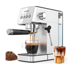 Espresso Machine with Steam Milk Frother, Adjustable Espresso Machine 20 Bar, Compact Espresso Maker for Latte & Cappuccino,Detachable Water Tank/Drip Tray