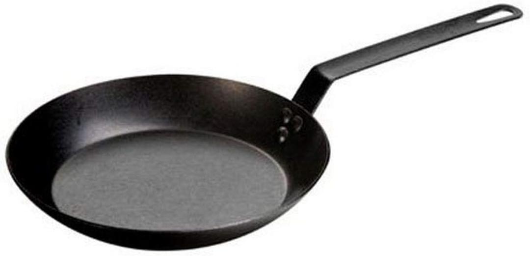 Lodge Pre-Seasoned Carbon Steel Skillet - Use in the Oven, on the Stove, on the Grill, or Over a Campfire - 10 Inch