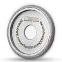 SHDIATOOL 3 Inch Profile Hand Diamond Wheel Height 10mm Convex Curve Edge Grinding for Stone Marble Granite Rock