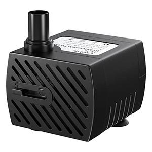 Uniclife Pet Replacement Pump 60 GPH 2W 2ft High Lift Quiet Pump for Smart Pet Fountains 12 V Compact Submersible Water Pump with 120 V Converter Adaptor for Nano Fish Tanks Bowls Up to 5 Gallons