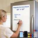 MOOJOU Giant Magnetic Whiteboard 100"x48" Peel & Stick for Full Wall