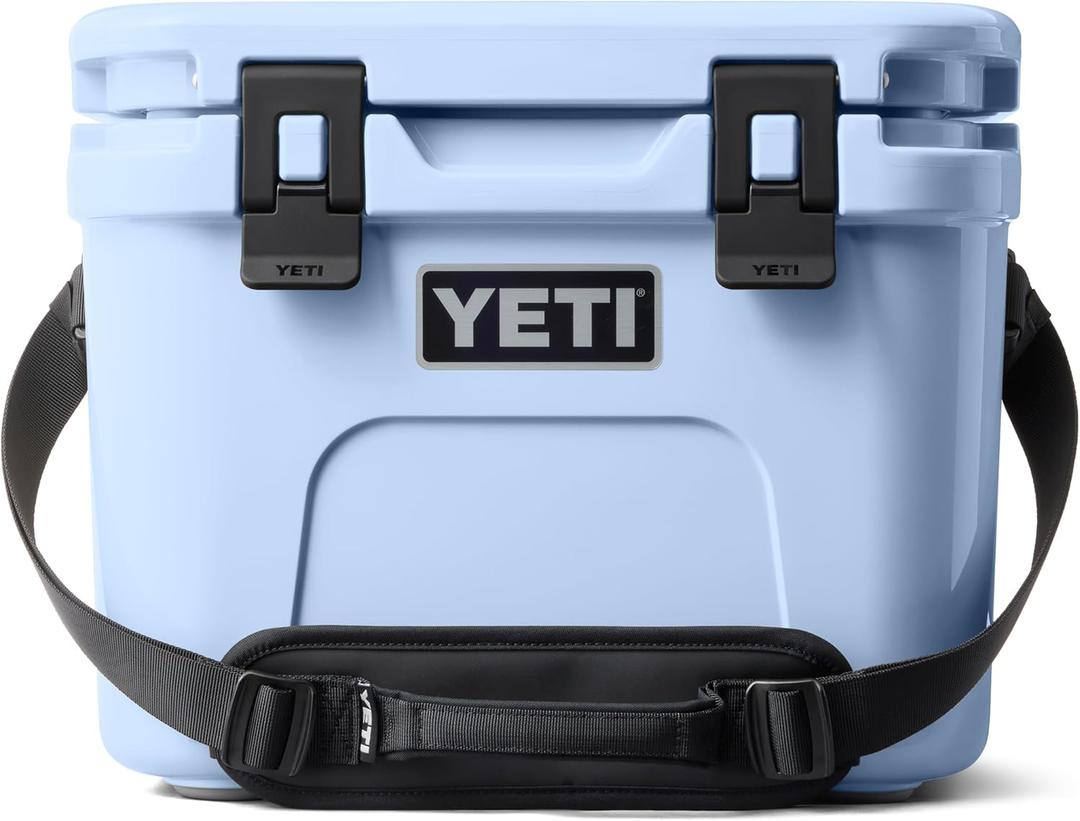 YETI Roadie 15 Hard Cooler with DoubleDuty Shoulder Strap (Big Sky Blue)