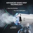 The Original Disinfectant Fogger Machine - Professional Sanitizer Sprayer - ULV Atomizer & Nano Steam Gun  Rechargeable Barber Spray Gun with Blue Light V2