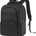 Laptop Backpack, Travel Backpacks for Men Women, Business Anti Theft Computer Backpack with USB Charging Port, Water Resistant School Book Bag Work Backpack Bookbag Fits 15.6 Inch Notebook, Black