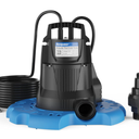 Acquaer 1/3 HP Automatic Swimming Pool Cover Pump, 2950 GPH Submersible water pump with 3/4” Check Valve Adapter & 25ft Power Cord, Water Removal for Pool, Hot Tubs, Rooftops, Water Beds and more