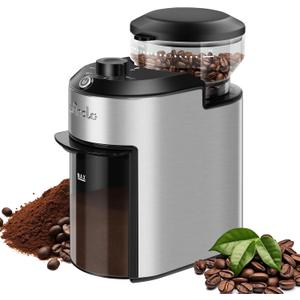 Wancle Burr Coffee Grinder Electric with 28 Grind Settings, 2-12 Cup Capacity Coffee Bean Grinder for Espresso, Drip & French Press, Stainless Steel Coffee Grinders with Chamber Cleaning Brush