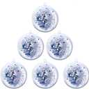 20Pcs (3.15"/80mm) Clear DIYChristmas Ornaments, Clear Plastic Fillable Ornaments Ball, for Christmas, for New Years Present Holiday Wedding Party Home Decor.
