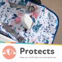 Nuby High Chair Cover Protecting from Spills and Crumbs, Water Resistant, Floral Print