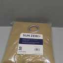 Sun Zero Easton Blackout Energy Efficient Grommet Curtain Panel, 40" x 95", Taupe(pack of 1)