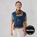Ergobaby Embrace Newborn Baby Carrier for Infants 0-12 Months (7-25 lbs) - Ergonomic 2-Position Infant Carrier with Head and Neck Support, Hip-Healthy Positioning - Midnight Blue