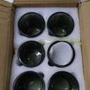 Hewory Glass Tealight Candle Holder: 8 Pcs Dark Green Votive Tea Lights Candle Holder, Ribbed Tea Light Holders Fall Decorations for Thanksgiving Table Centerpiece Wedding Party Home Decor