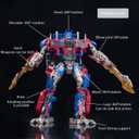 QCCX Car Robot Toys, Deformation Toy Cars, Action Figure with Two Extra Interchangeable Head - Part of Alloy