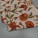 Red Floral Waterproof Tablecloth Valentine's Day Home Decor, Elegant Floral Design, Stain Resistant, Perfect for Dining & Kitchen, W60 x L102