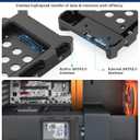 4 Pack SSD HDD Holder Mounting Bracket Hard Drive Adapter 2.5'' to 3.5'' SSD Bracket Converter Internal Hard Disk Drive Caddy Case Tray for 2.5 HDD with SATA III Interface Hot Swap Plug