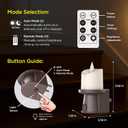 2 x 2-in-1 Plug in Night Light (1 Pack) - Dual Mode: Dusk to Dawn Sensor OR Remote Timer - Dimmable Electric Candle Wall Sconce for Farmhouse Decor (Bronze)