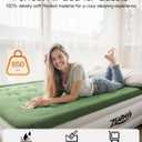 Zearna Full Size Air Mattress with Built in Pump, 18" Raised Comfort Air Bed, Upgraded Flocked Top Blow up Mattress with Carrying Bag, Inflatable Mattress for Guests & Home, AirBed, 650 lbs Max