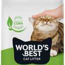 WORLD'S BEST CAT LITTER Comfort Care Unscented, 32-Pounds - Natural Ingredients, Quick Clumping, Flushable, 99% Dust Free & Made in USA - Long-Lasting Odor Control & Easy Scooping