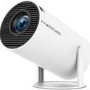 Magcubic HY300PRO Mini Projector with WiFi and Bluetooth, 4K Support 200ANSl Smart Portable Projector, AutoKeystone, 180 Rotation, Home Video Proyector for Home, Bedroom, Outdoor Android 14