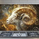 Twelve Zodiac Signs - Tempered Glass Backsplash for Kitchen
30x24