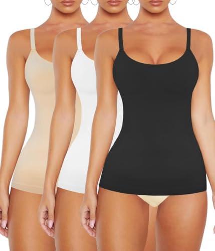 VVX Womens Shapewear for Women Tummy Control Tank Top Body Shaper Seamless Compression Camisole Tops (MEDIUM)