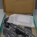 30X 10X Extra Large Floor Magnifying Glass with Light and Stand,60 LED Flexible Gooseneck Floor Magnifying Lamp with 5 Color Modes, 2-in-1 Lighted Magnifiers for Close Work, Sewing,Crafts, Painting (Black)