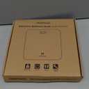 Digital Bathroom Scale for Body Weight: High-Precision 4-Sensor Accuracy, LED Display, 400lb/180kg Capacity, Safe Rounded Corners, Batteries Included