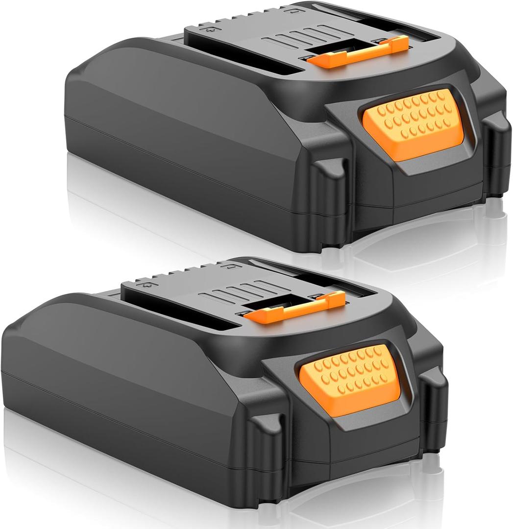 PENGJBATTER 2 Packs 20V 3.0Ah Lithium Battery Compatible for Worx 20V Power Share Battery WA3575 WA3525 WA3520 WA3742 WG155s WG251s WG255s WG545s WG890 WG891, Compatible with Worx 20 Volt Tools
