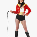 Fun Shack Womens Circus Ringmaster Costume, Lion Tamer Outfit for Women, Ringmaster Dress for Themed Parties Small