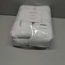 YZ HOME White Linen 100% Blackout Pinch Pleated Curtains 108 Inches Long 2 Pages for Living Room Back Tab Thermal Insulated Black Out Drapes Living Room High Ceiling Length 9 Ft