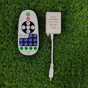 Remote Control Dimmer for Neon Signs and Single-Color LED Strip Lights - 23-Key Dimmer with Timer Function, Compatible with 12V LED Ribbon
