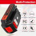 Battery 20v for BLACK+ DECKER Lithium: Batteries 20 Volt Max 4.0 ah Replacement Compatible with Cordless Power Tools XR Li- ion 2 Pack 20volt Drill LBXR20 LBXR2020 LBX20 LBXR2520 LB2X4020 LB2XR20