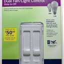 Leviton 3001337 Decora Sureslide Fan & LED Dimmer Slide Switch, White