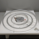 3-Rings Modern LED Chandelier Black, Dimmable Pendant Lighting with Remote Control Circular Flush Mount High Ceiling Light for Living Room Dining Room Foyer, 3000K-6500K D31.5