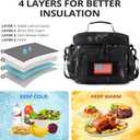 ATRIPACK Lunch Box for Men, Tactical Lunch Bag MOLLE Webbing Leakproof Insulated Large Lunch Cooler Women Adult Meal with Adjustable Shoulder Strap Durable Lunch Pail (Camo-Black)