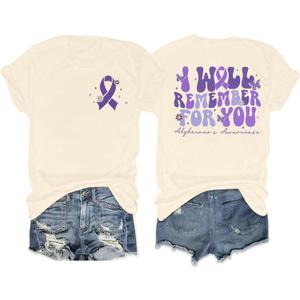 MOUSYA Childhood Cancer Awareness T Shirt Gold Ribbon Pediatric Cancer Shirts Gift T-Shirt (L)